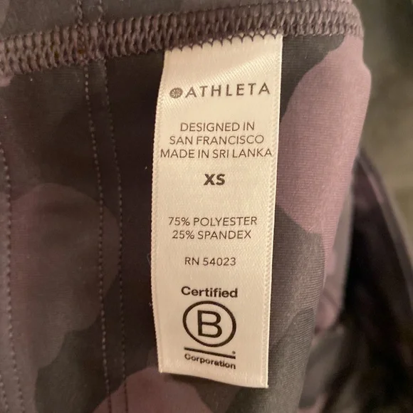 ATHLETA Ultimate Stash Pocket Camo 7/8 Tight NEW FREE SHIPPING!! - Picture 8 of 10